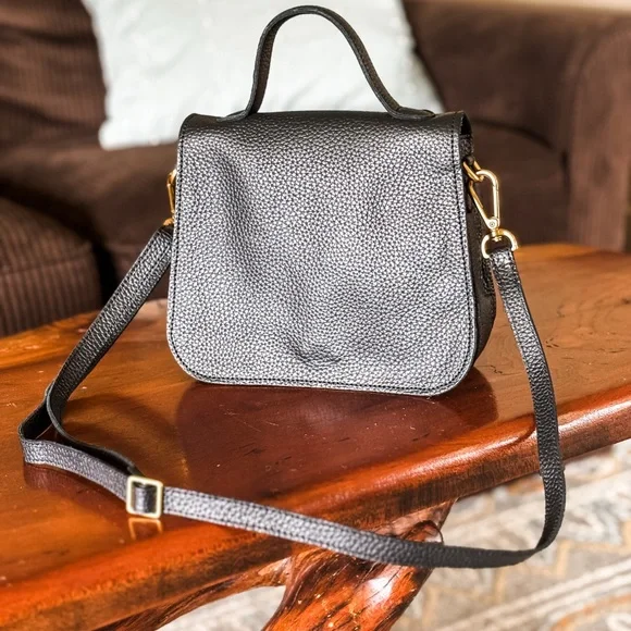 Retired Noonday, genuine pebbled leather, EUC Go-Getter Bag; tag attached - Picture 2 of 5